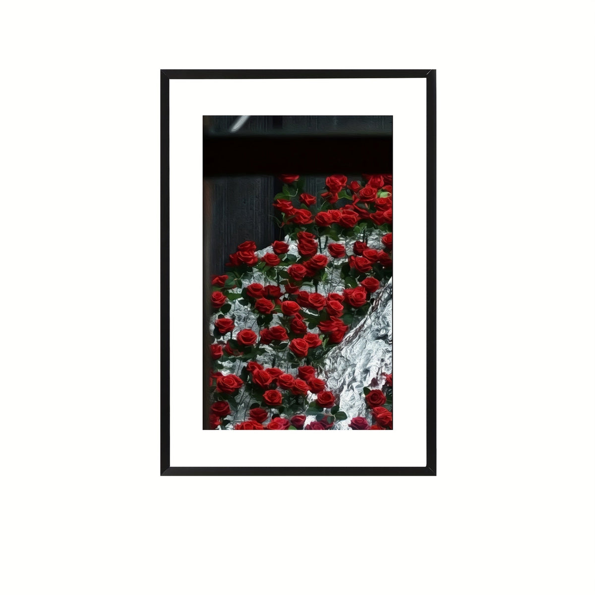 Black photo frame for wall and table display, classic design, set of 1 or 3