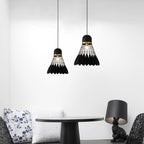 Industrial pendant lamp 1-light metal geometric ceiling fixture for kitchen