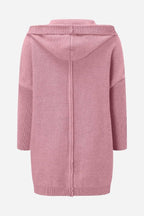 Women knit hooded oversized cardigan soft warm relaxed fit