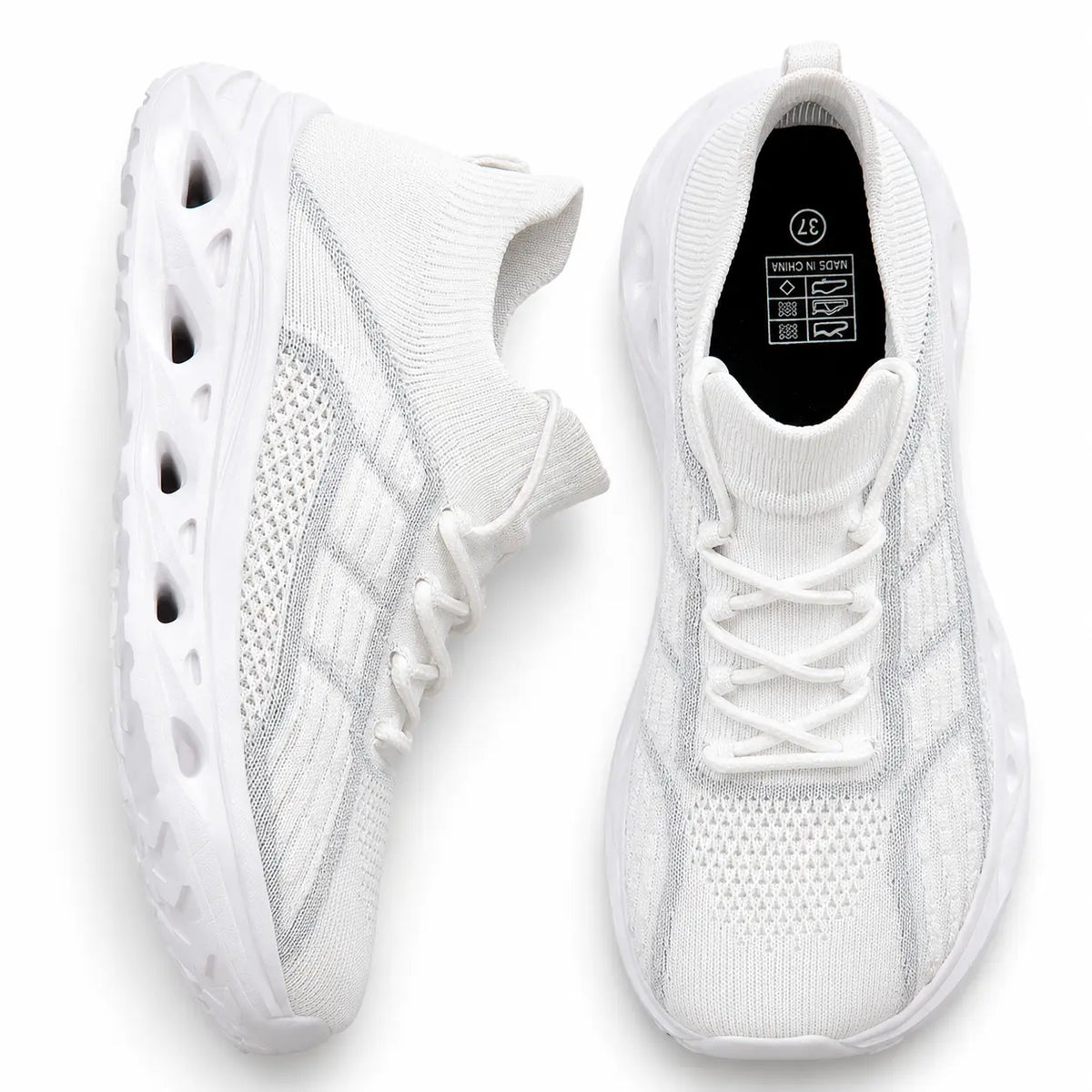 Walking sneakers wide toe box orthopedic flexible sole lace-up, available in 6 colours