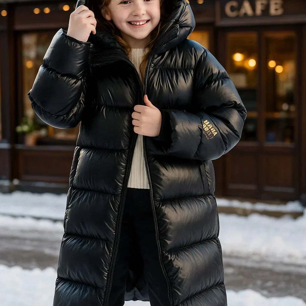 Elsa Long Winter Coat Girls – Warmth and Style