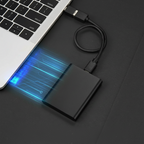 External SSD portable USB-C storage drive 540 MB/s aluminum casing