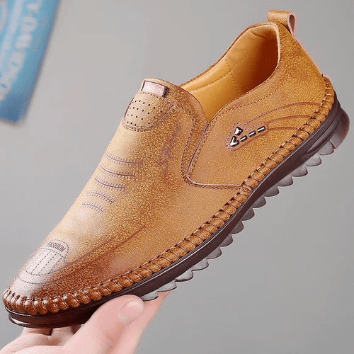 Men's Orthopedic Leather Shoes | Pain Relief, Comfort Support