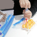 Reusable vacuum storage bags set with hand pump, PA+PE airtight food fresh keeper, 4 sizes