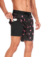 Men's beach shorts quick-dry lightweight summer swim trunks