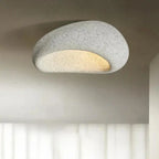 Ceramic ceiling light organic wabi-sabi minimalist warm white LED 45cm