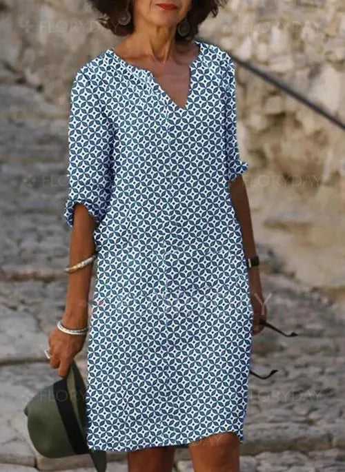 Women's midi dress flattering body-hugging fit, versatile day to night style