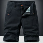 Men's chino shorts relaxed fit lightweight summer, available in gray, khaki, green, blue and black