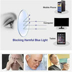 Adjustable focus glasses for near and far sight, no prescription needed, lightweight PC frame