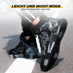 Safety shoes with steel toe and anti-puncture Kevlar sole, ankle protection, EN ISO 20345