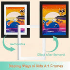 Children's art frame A4 front-opening flip frame for school artwork and paintings