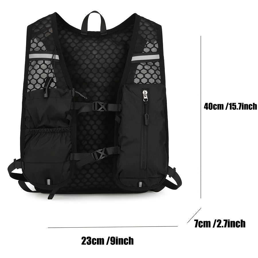 Men running vest lightweight adjustable with 500ml soft flask included