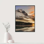 Black rectangular photo frame for wall and table display, classic design