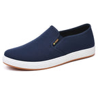 Men slip-on loafers with elastic side band and antislip sole