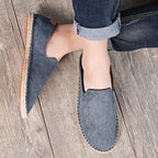 Men's slip-on espadrilles lightweight casual summer shoes in blue, grey and black