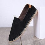 Men's slip-on espadrilles lightweight casual summer shoes in blue, grey and black