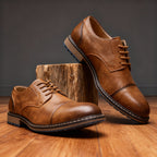 Men's Leather Loafers | Derby Oxford Shoes, Welt Stitched