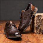 Men's Leather Loafers | Derby Oxford Shoes, Welt Stitched