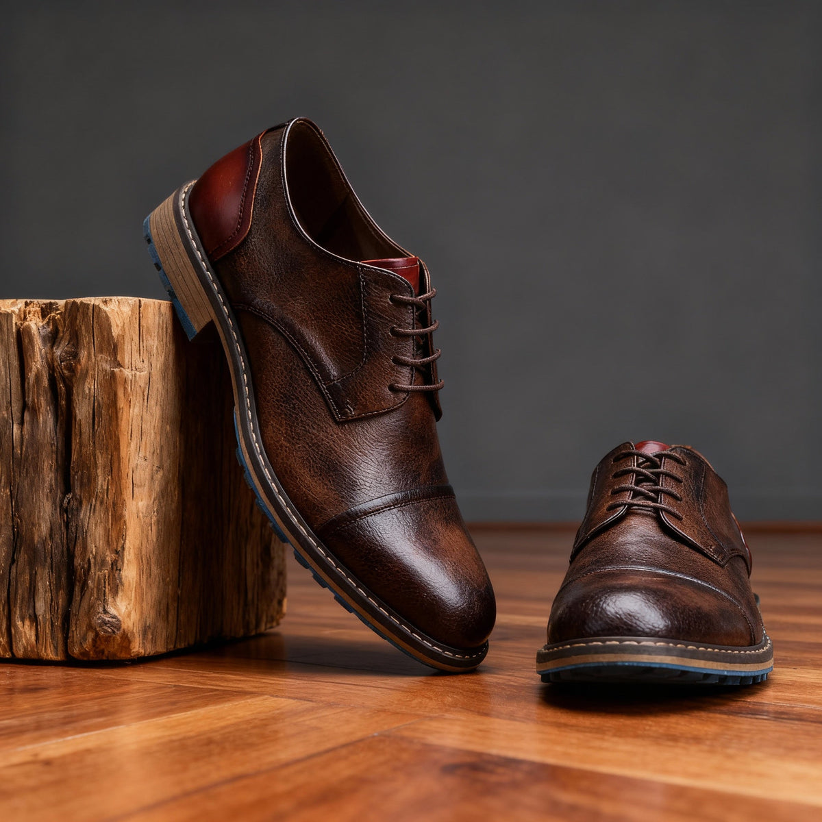 Men's Leather Loafers | Derby Oxford Shoes, Welt Stitched