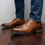 Men's Leather Loafers | Derby Oxford Shoes, Welt Stitched