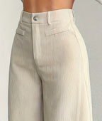 Women corduroy wide leg pants high waist relaxed fit