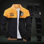 Men's Baseball Tracksuit Set | Blue & White, Sport Style