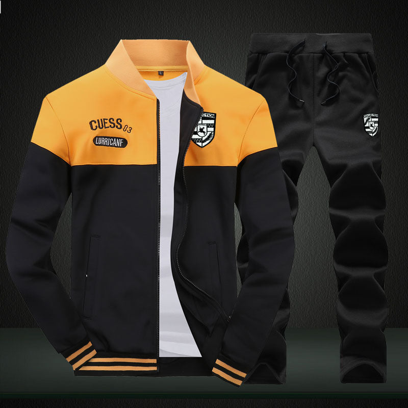 Men's Baseball Tracksuit Set | Blue & White, Sport Style