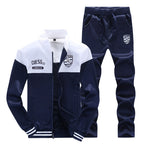 Men's Baseball Tracksuit Set | Blue & White, Sport Style