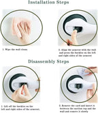 Bathroom safety grab bar with suction cups mounted on tile wall for senior support