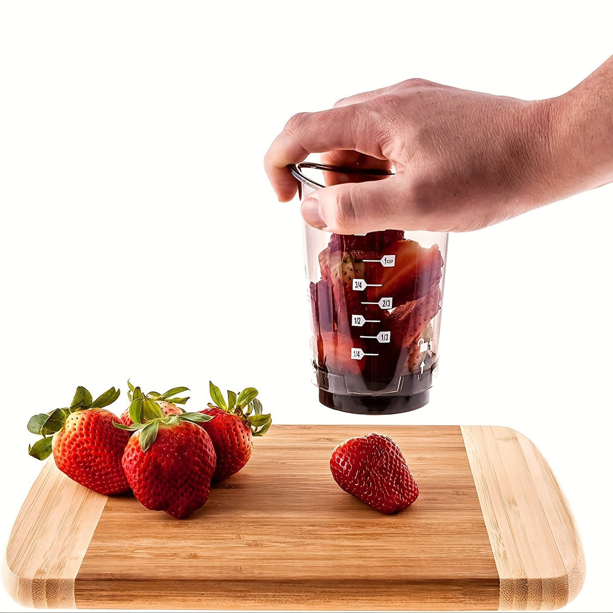3-in-1 manual food chopper and vegetable slicer with carbon steel blades, compact BPA-free