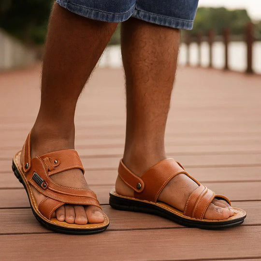 Henrik men's orthopedic sandals with adjustable arch support