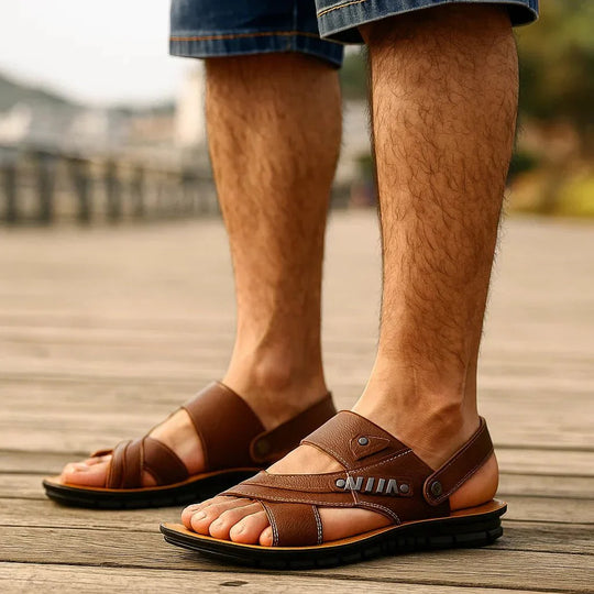 Henrik men's orthopedic sandals with adjustable arch support