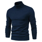 Men turtleneck sweater classic fit available in multiple colours