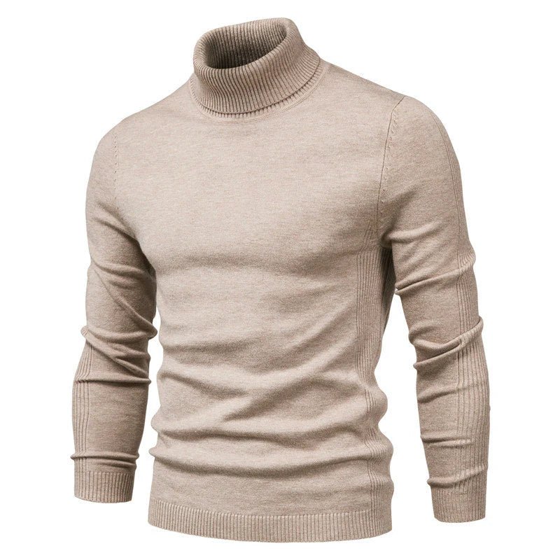 Men turtleneck sweater classic fit available in multiple colours