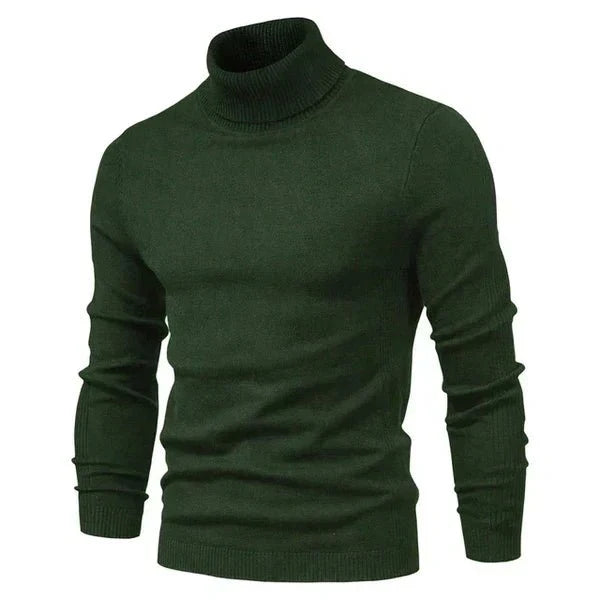 Men turtleneck sweater classic fit available in multiple colours