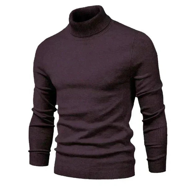 Men turtleneck sweater classic fit available in multiple colours