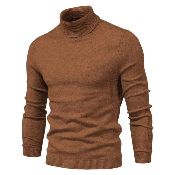 Men turtleneck sweater classic fit available in multiple colours