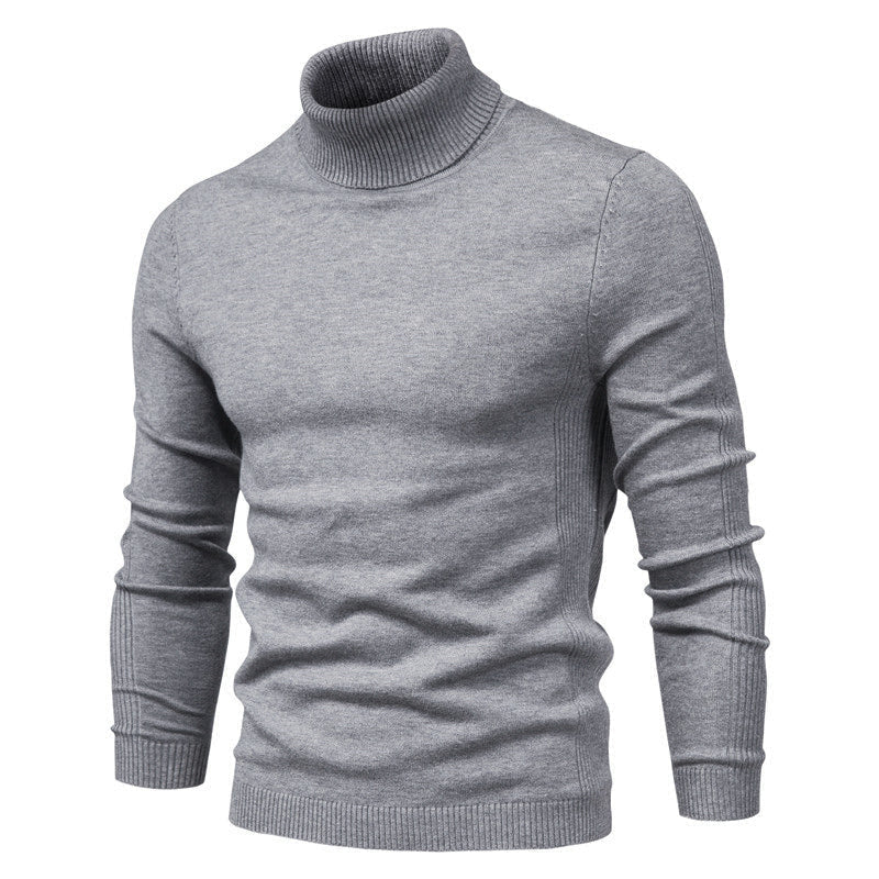 Men turtleneck sweater classic fit available in multiple colours