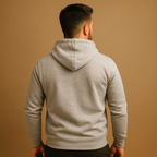 Men casual hoodie regular fit with drawstring hood and kangaroo pocket