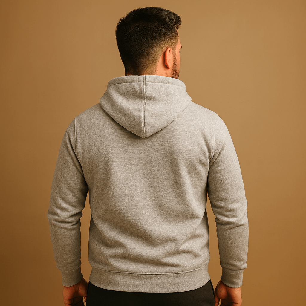 Men casual hoodie regular fit with drawstring hood and kangaroo pocket