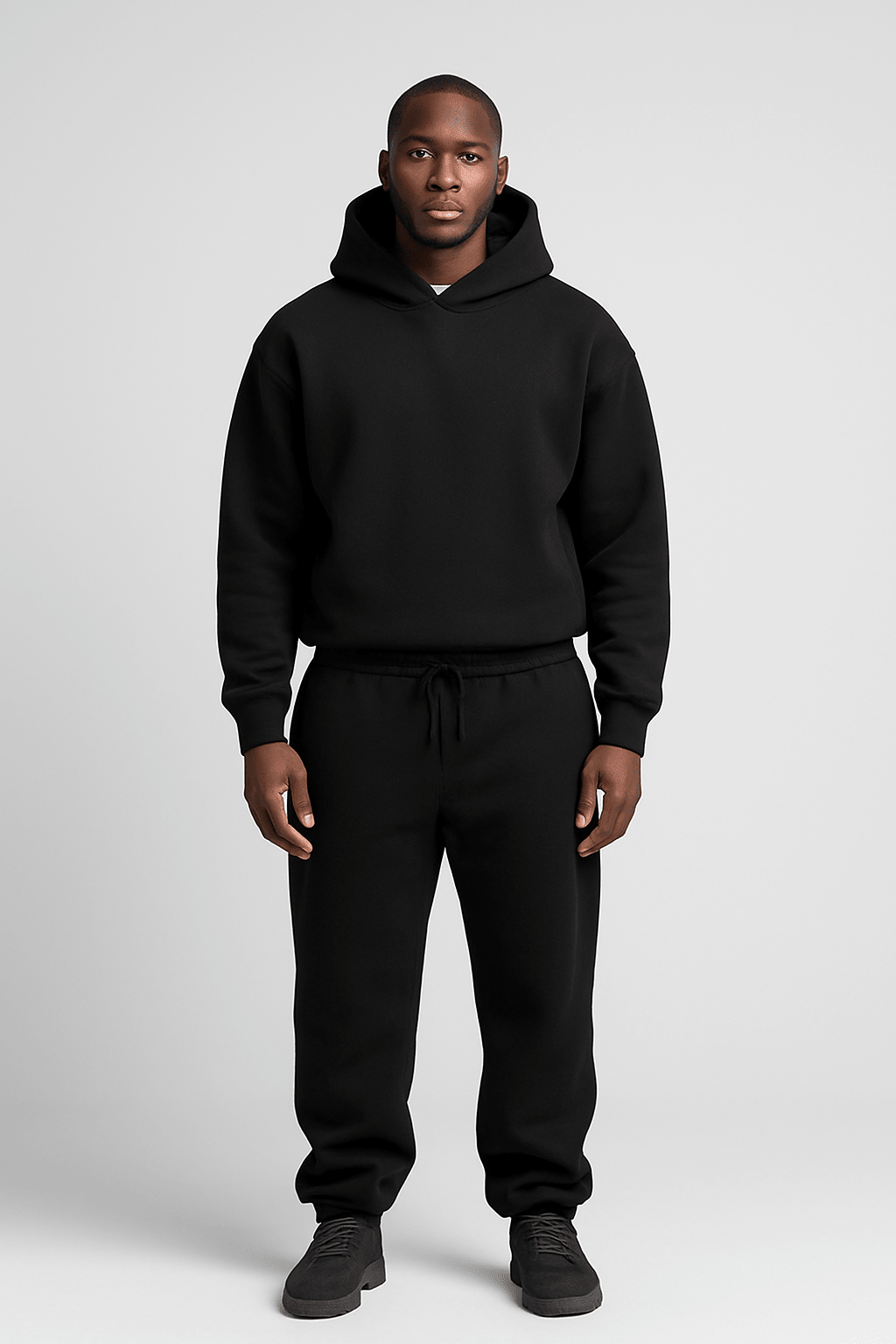 Men 2 piece tracksuit oversized hoodie and jogger set