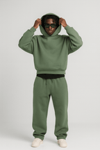 Men 2 piece tracksuit oversized hoodie and jogger set