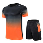 Men's sport set T-shirt and shorts breathable quick-dry activewear
