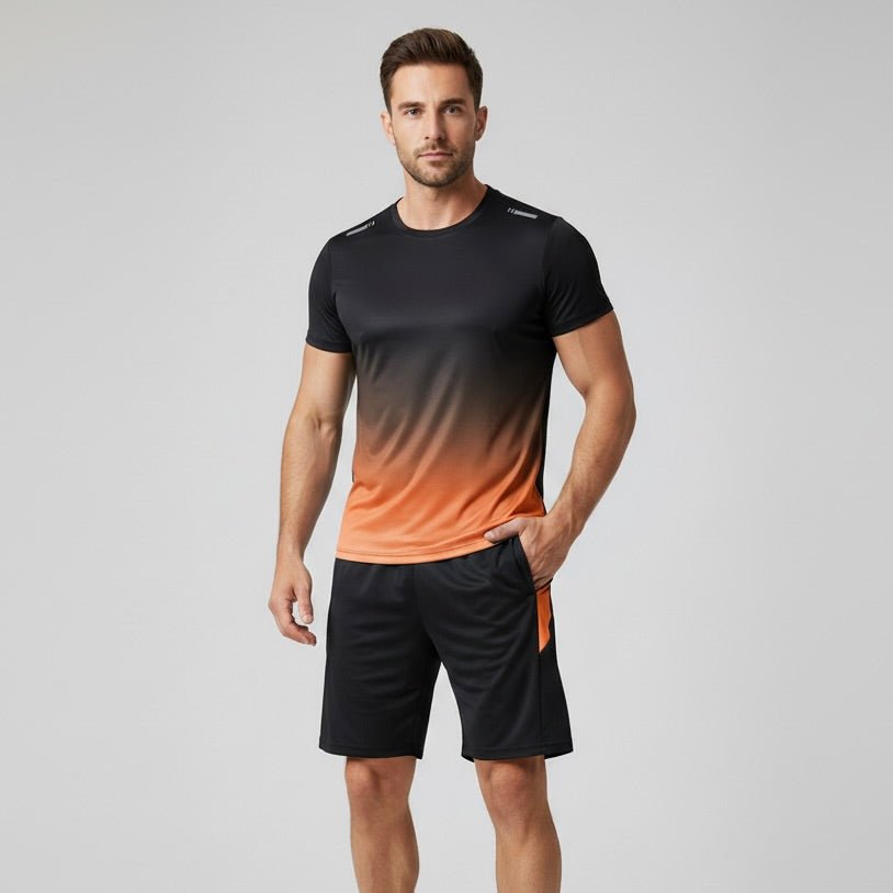Men's sport set T-shirt and shorts breathable quick-dry activewear