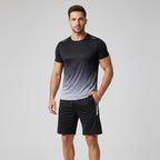 Men's sport set T-shirt and shorts breathable quick-dry activewear