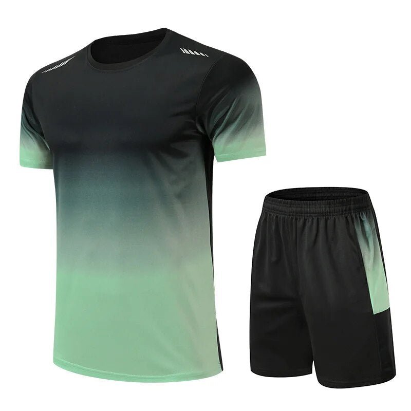 Men's sport set T-shirt and shorts breathable quick-dry activewear