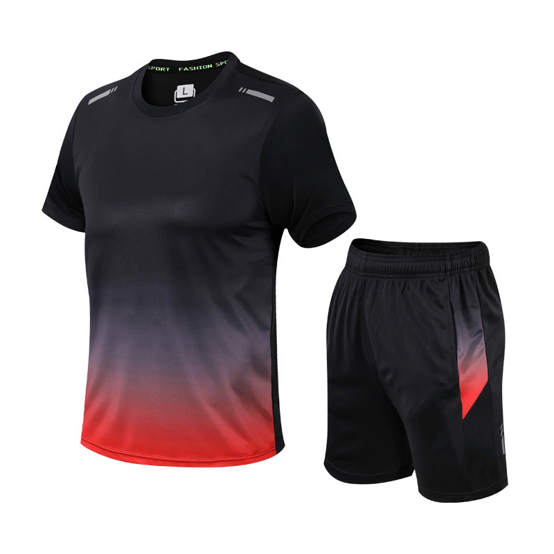 Men's sport set T-shirt and shorts breathable quick-dry activewear