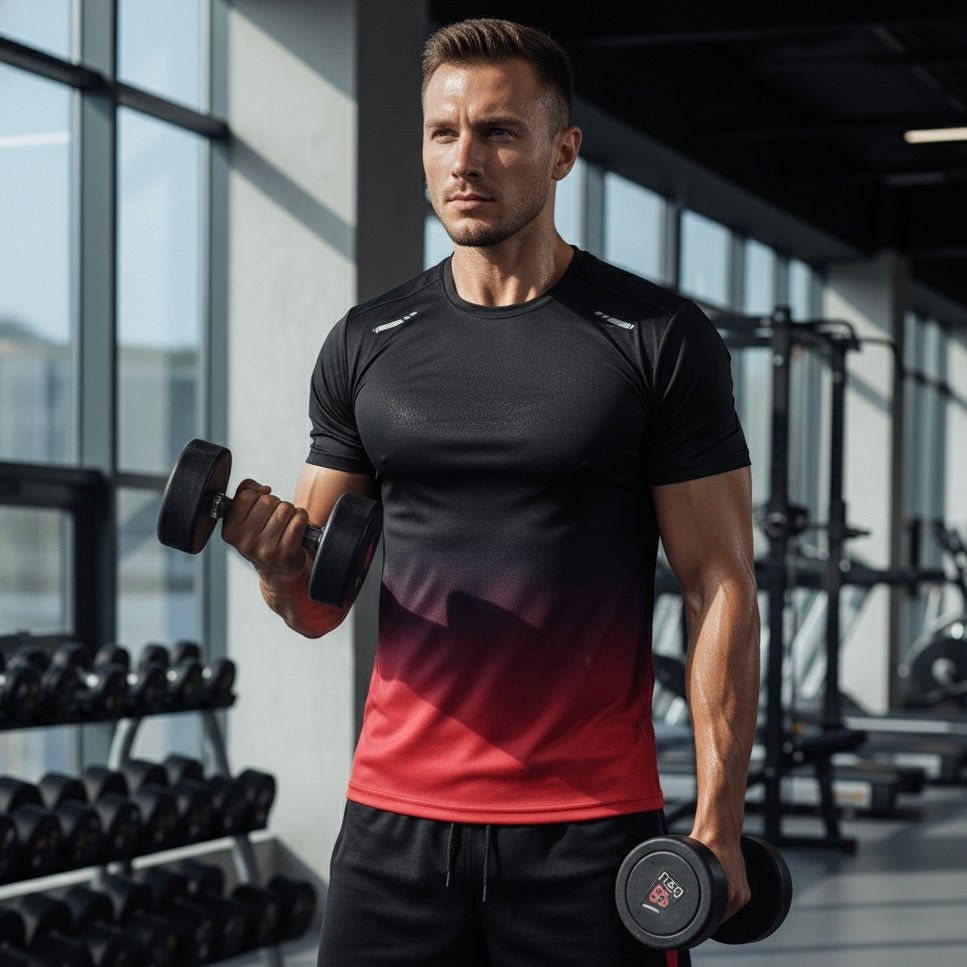 Men's sport set T-shirt and shorts breathable quick-dry activewear