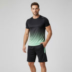 Men's sport set T-shirt and shorts breathable quick-dry activewear