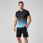 Men's sport set T-shirt and shorts breathable quick-dry activewear